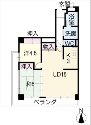 シャルマン平和の間取り