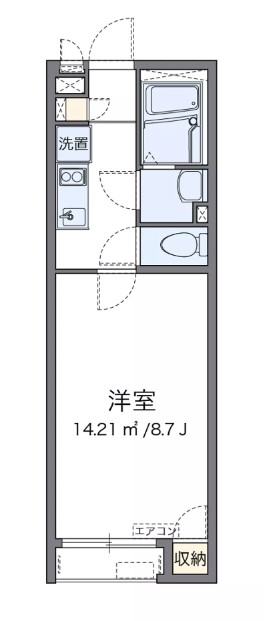 町田市相原町のアパートの間取り