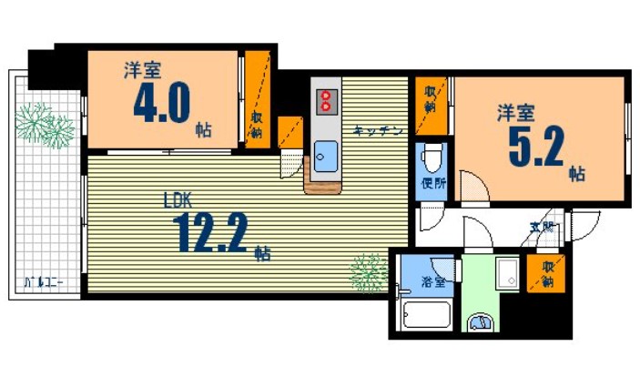 セントヒルズ上幟町の間取り