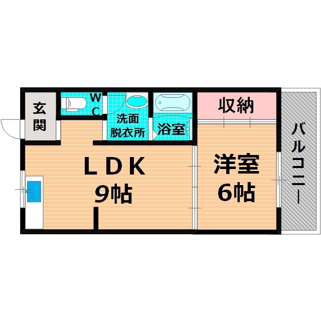 大阪市旭区太子橋のマンションの間取り