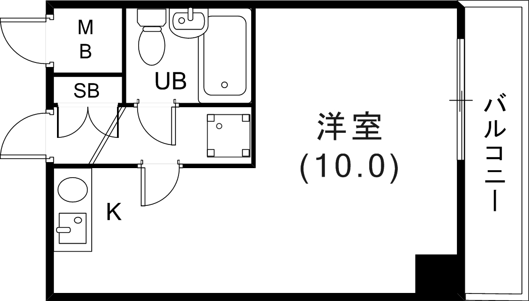 ライオンズマンション三宮の間取り