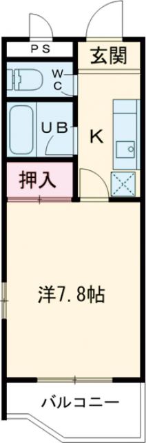 豊橋市大橋通のマンションの間取り