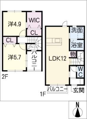 陽なたハイツの間取り