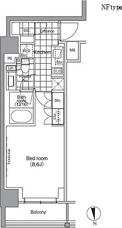 パークハビオ門前仲町の間取り