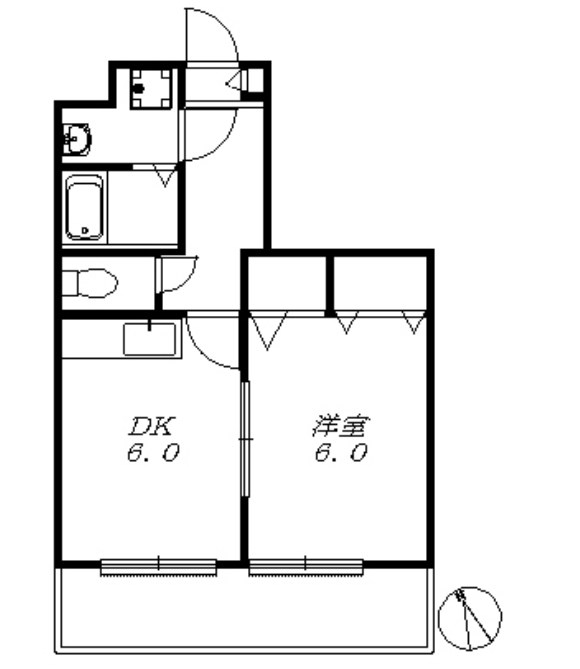 姫路市山野井町のマンションの間取り