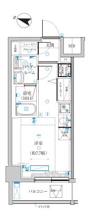 クラリッサ川崎ルーナの間取り