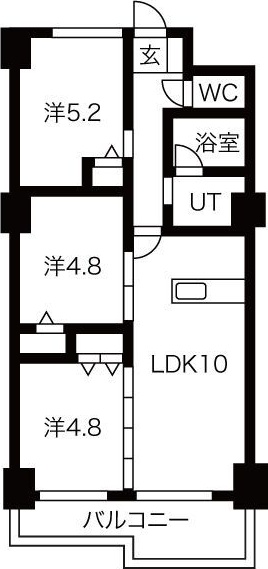 ハイツ近の間取り