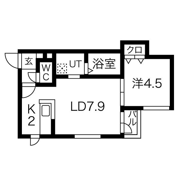 【ラージヒル中の島の間取り】