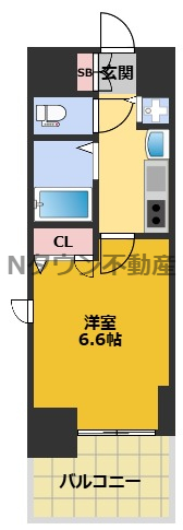 プレサンス大須観音駅前サクシードの間取り