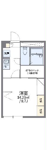 レオパレスアルト中島の間取り