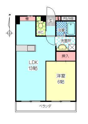 【カーサいづみの間取り】