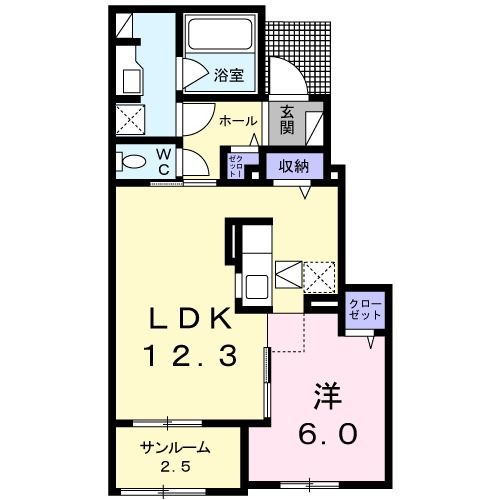 エトワール福水Ｂの間取り