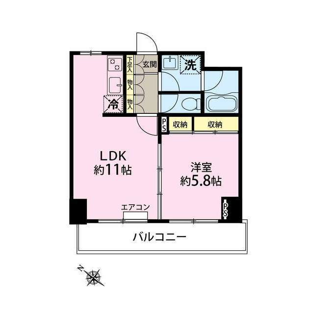 ベェルヴェル稲城の間取り