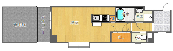 吹田市円山町のマンションの間取り