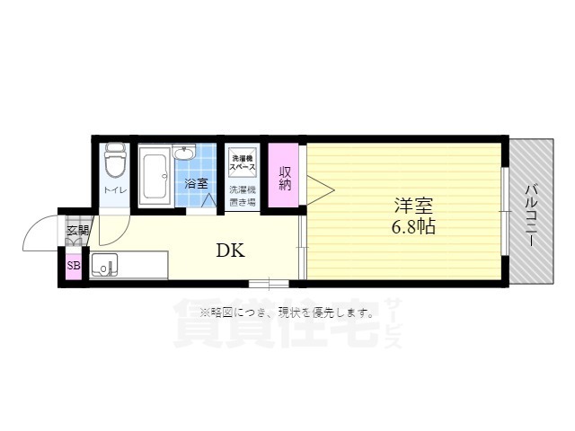 広島市南区金屋町のマンションの間取り