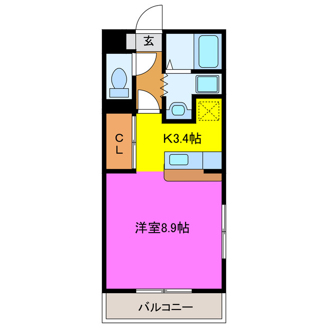 磐田市立野のマンションの間取り