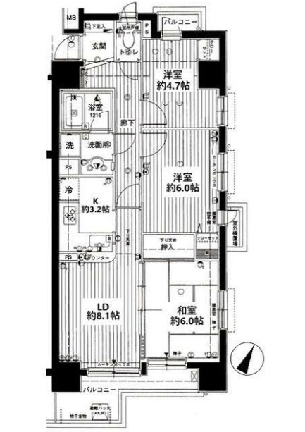 コスモ巣鴨の間取り