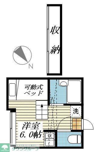 さいたま市見沼区東大宮のアパートの間取り