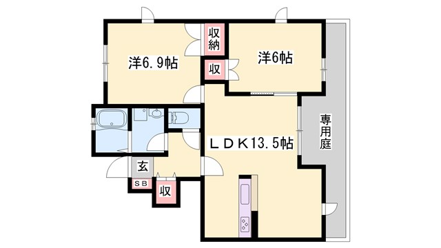 orijinMatsuoka A棟の間取り