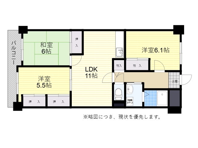 日生ロイヤルマンション上宗方の間取り