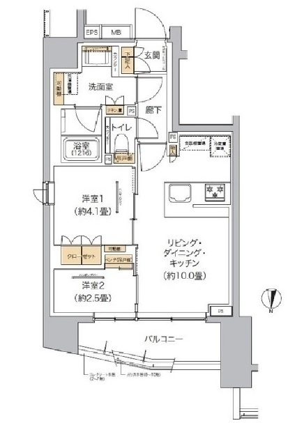 リビオメゾン東池袋の間取り