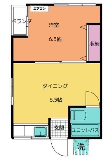 立川市曙町のアパートの間取り