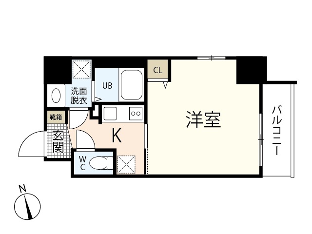 広島市中区橋本町のマンションの間取り