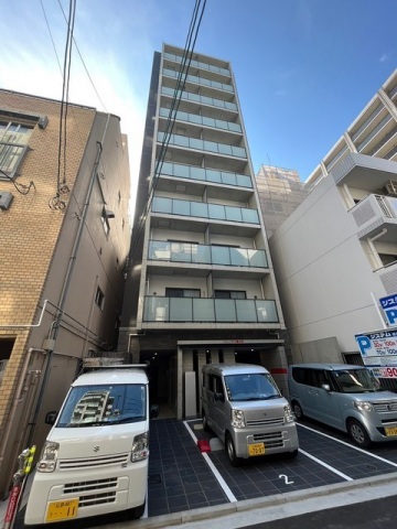 【広島市中区橋本町のマンションの建物外観】