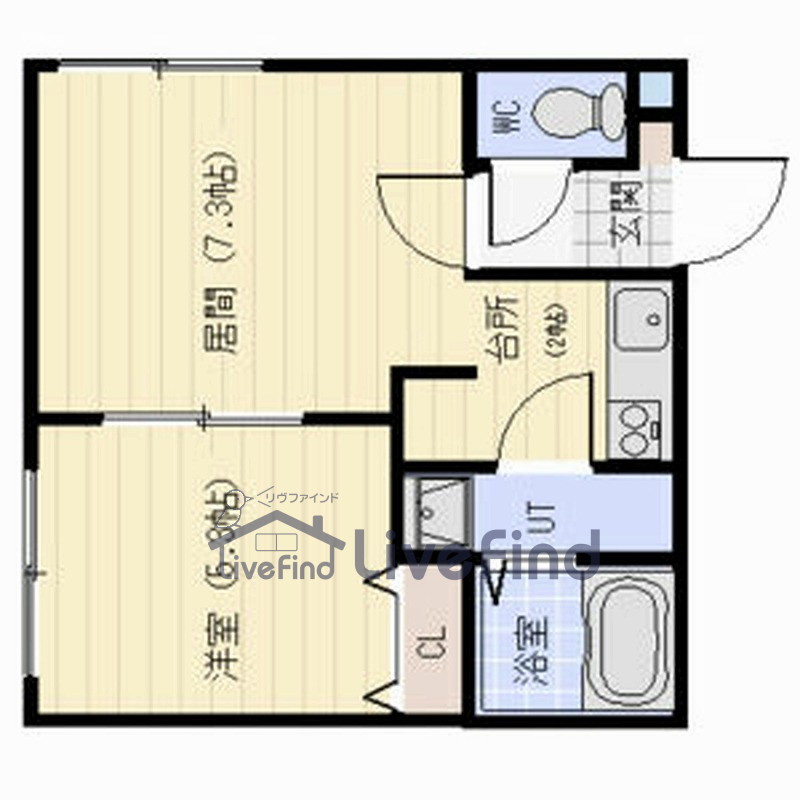 札幌市白石区本通のマンションの間取り