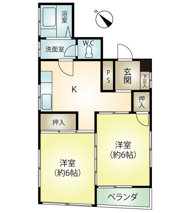 銀座おしゃれビルの間取り