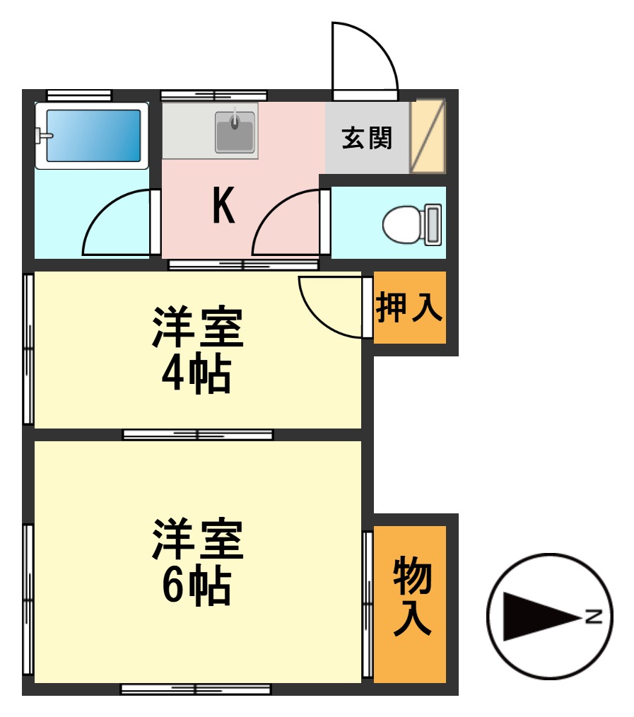 高梨荘の間取り