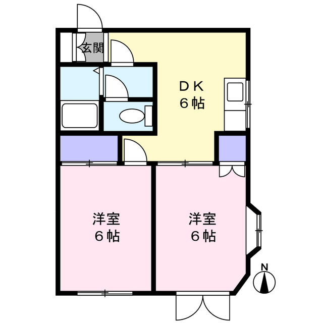 町田市南町田のアパートの間取り