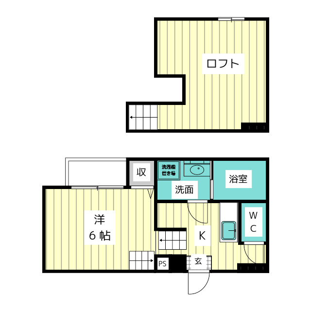 ユースター川名の間取り