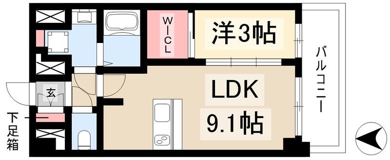 プレサンス名古屋ルーカスの間取り