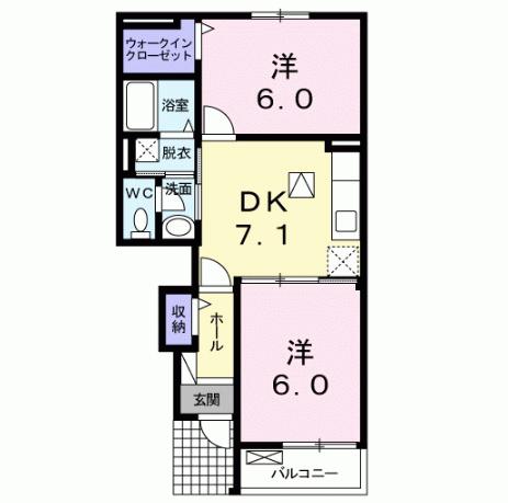 ブリーゼ・川宮IIの間取り