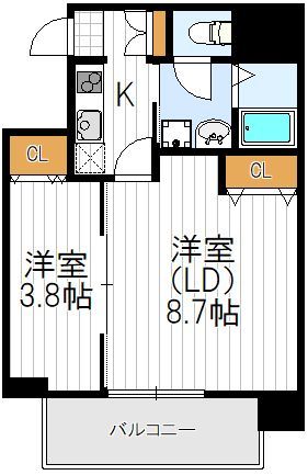 ヴィラ・セレーノ玉造本町の間取り