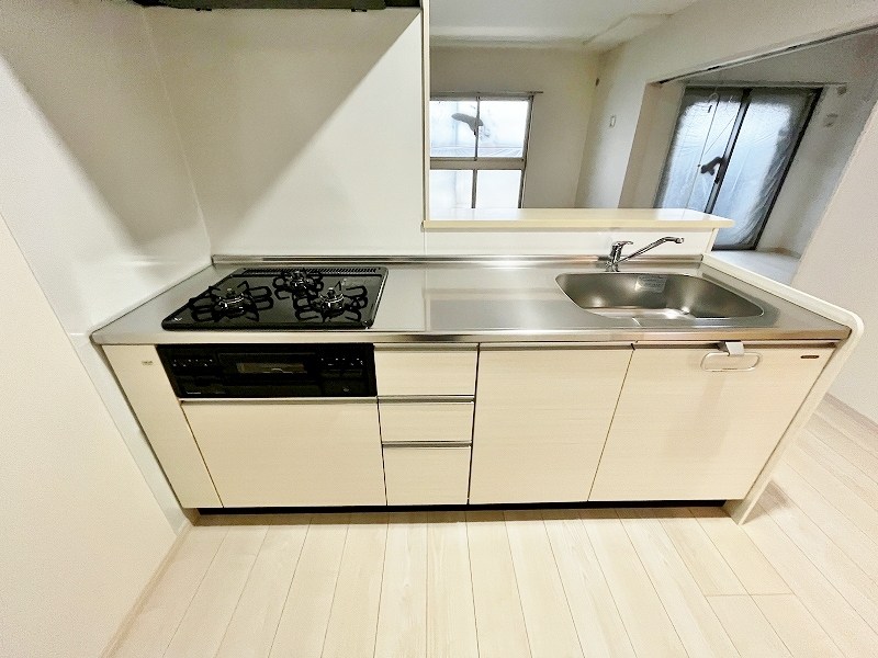 キッチン　★システムキッチングリル付き/3口コンロ★