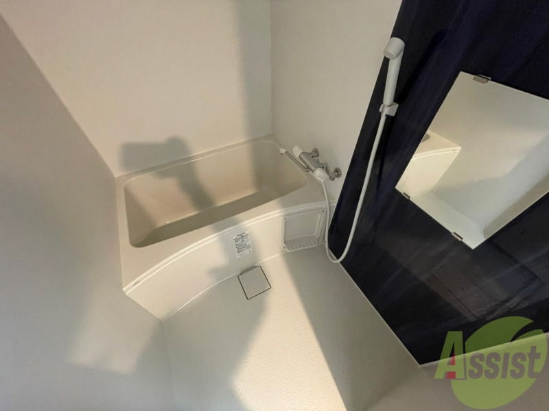 バス・シャワールーム　広々したお風呂で快適にくつろげそうです。