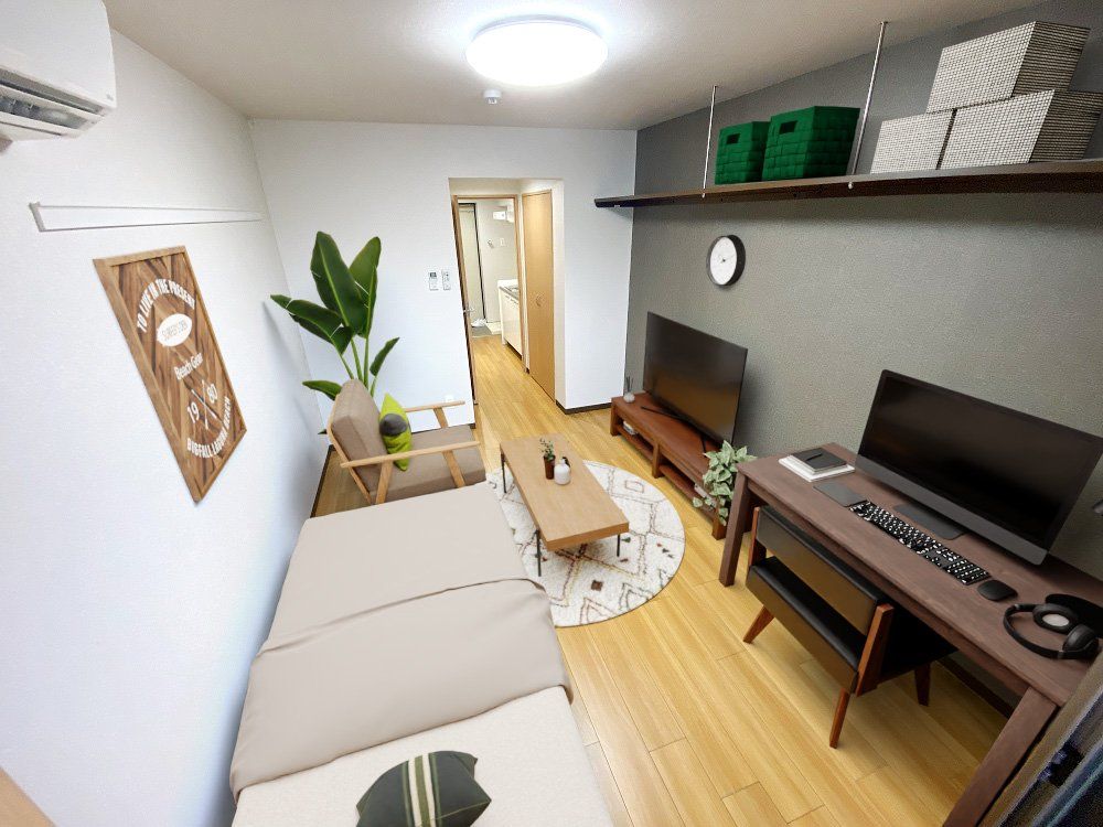 居室・リビング　バーチャルモデルルームのため家具・家電などはついておりませ…