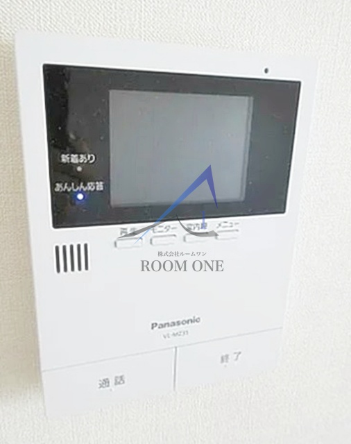 セキュリティ　モニター付きインターホンです。