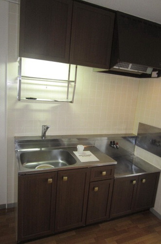 キッチン　２口ガスコンロ設置可能のキッチンです。