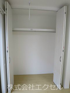 収納　使い勝手の良いクローゼット付です。