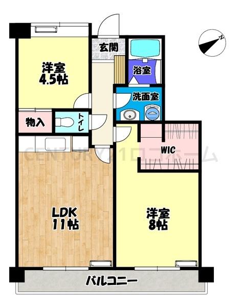 メゾンアザレアの間取り写真