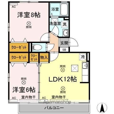 リビングタウン西崎 A棟の間取り写真