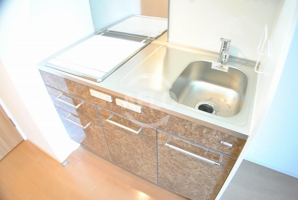 キッチン　ラシュレエグゼ夕陽丘　２口IHコンロ