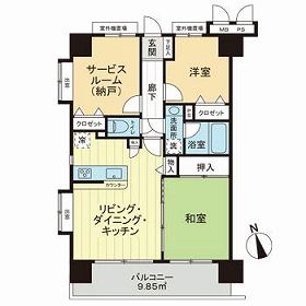ライオンズシティ大和の間取り写真
