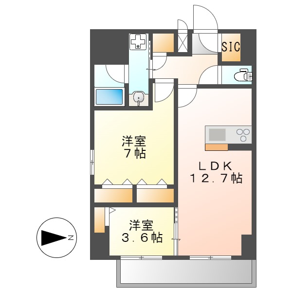 E-city大須の間取り写真