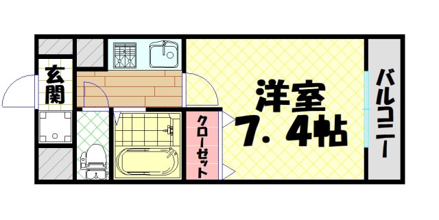 プレサンス西心斎橋の間取り写真