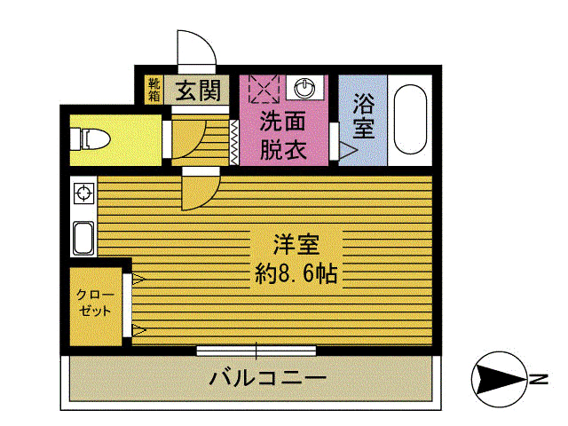 メロディーハイム別府公園の間取り