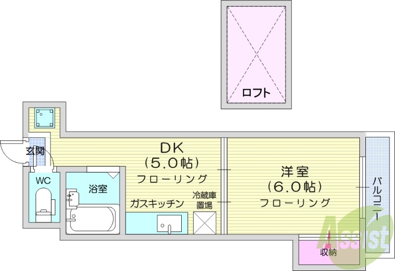 【ニュークラッセ楓の間取り】